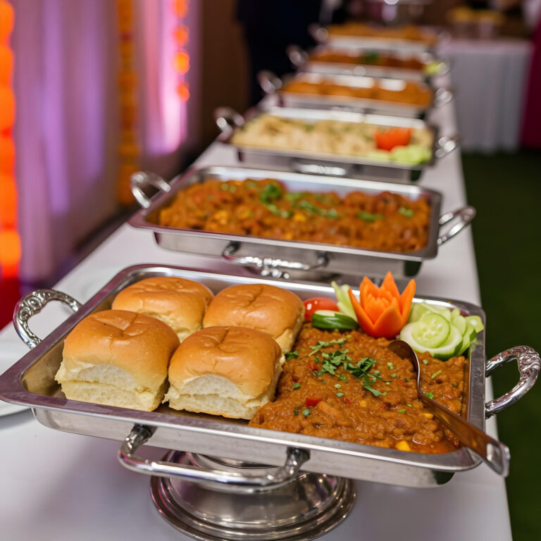 Outdoor wedding catering